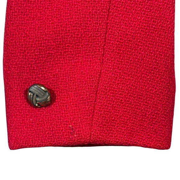 Vintage La Jolla Ice Capades Red Blazer Small Wool Blend 1961-62 Tour Patch - Picture 8 of 9